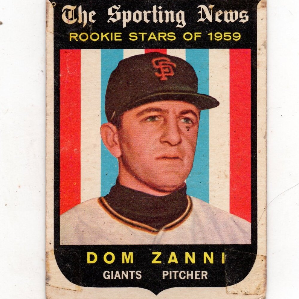 1959 Topps Dom Zanni Rookie #145 San Francisco Giants